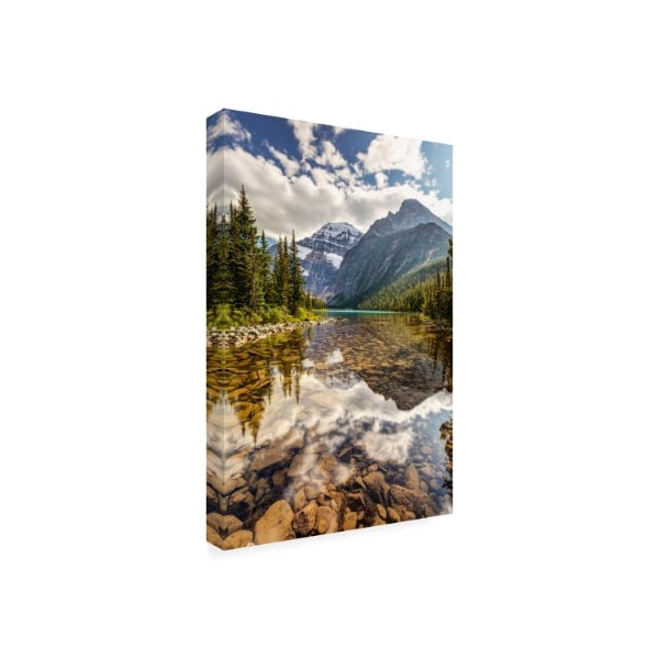 Pierre Leclerc 'Edith Cavell Lake' Canvas Art,16x24